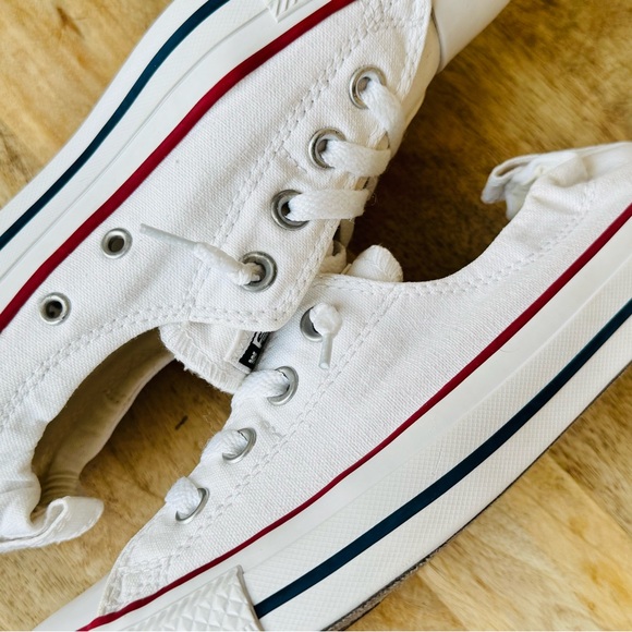 Converse Chuck Taylor All-Star shoreline slip on sneaker white women 6 canvas - Picture 4 of 10